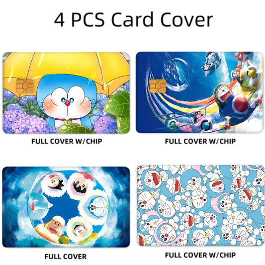 Doraemon Anime Card Sticker Set - Ultra Thin, No Fade