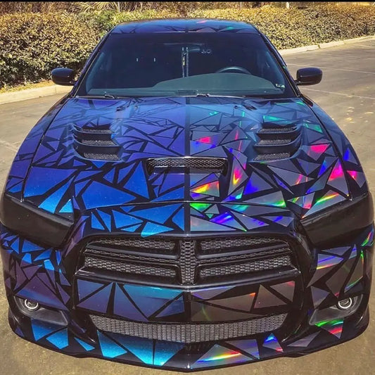 102PCS Angular Shape Sticker For Car Accessories Decoration Side Camouflage Kit Wrap Camo Tuning Styling Waterproof Vinyl Decals