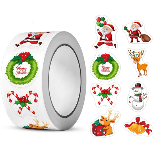 Christmas Stickers 100-500pcs for Gifts & DIY Projects