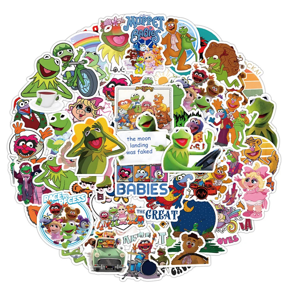 10/30/50PCS The Muppet Show and Muppet Babies and Kermit the Frog Sticker Packs