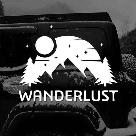 WANDERLUST Stickers: Custom High-Quality Car & Laptop Decals