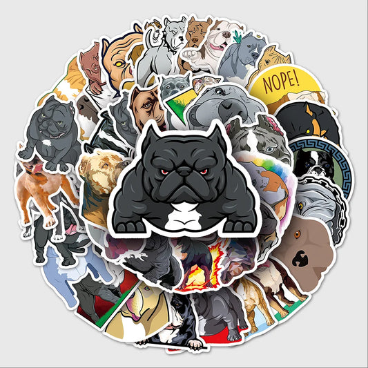 American Bully Pitbull Stickers 10/30/50PCS - Laptop, Luggage, Skateboard Decals