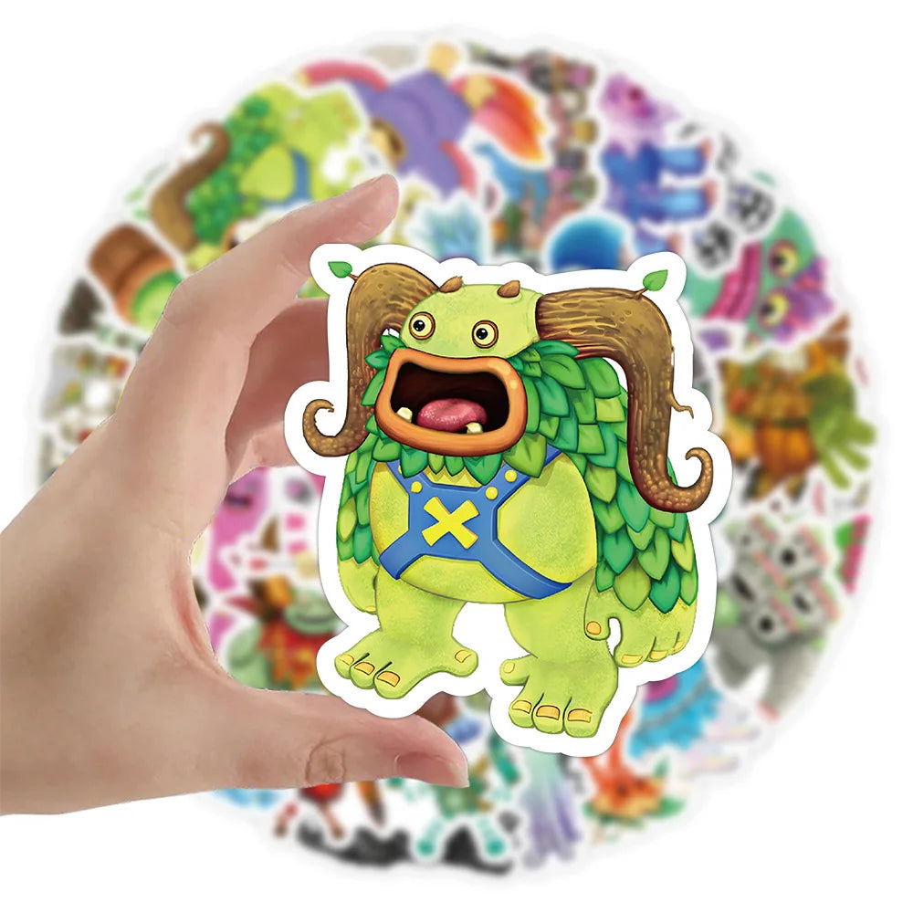 10/30/50PCS My Singing Monster Stickers Game Cute Cartoon Decals Toy DIY Notebook Laptop Phone Skateboard Car Kids Sticker Gift