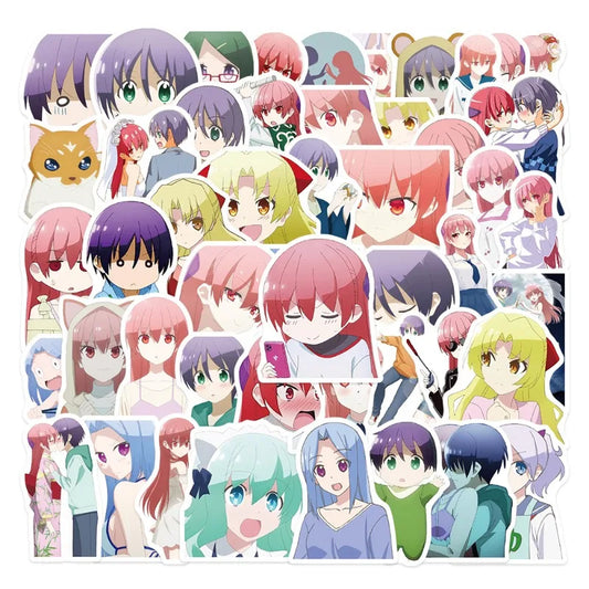 TONIKAWA Anime Stickers 50pcs: Suitcase, Water Bottle, Phone, Notebook, Fridge Decor