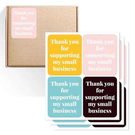 Thank You Stickers for Small Business Packaging 40-100pcs