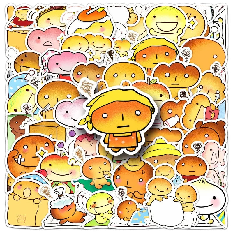 50pcs Kogepan Anime Sticker Pack for Laptop, Phone, Scooter, Water Bottle, Suitcase, Stationery, Refrigerator Decoration