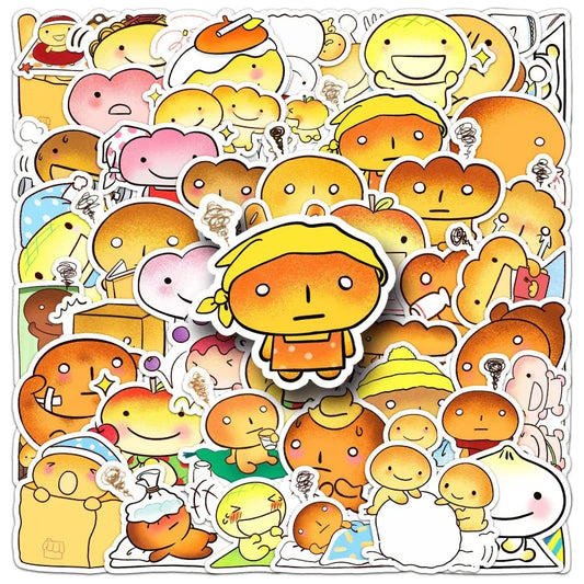 50pcs Kogepan Anime Sticker Pack for Laptop, Phone, Scooter, Water Bottle, Suitcase, Stationery, Refrigerator Decoration