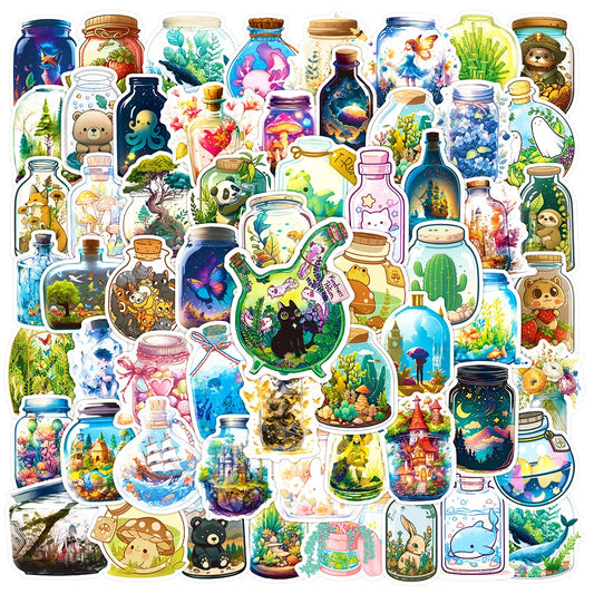 Kawaii Cartoon Stickers Pack - Aesthetic Decals for Laptop, Notebook, Phone
