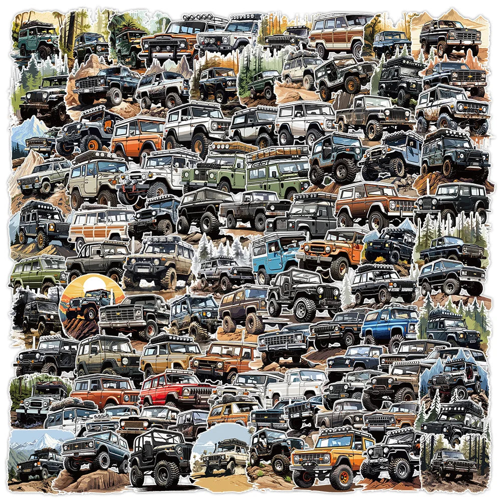 Cool Off-Road Vehicle Series Sticker Packs