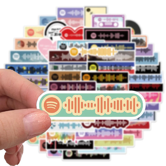 Colorful Music Notation Stickers for Phone, Laptop, Luggage, Skateboard - 10/30/68PCS Fun Decals for Kids