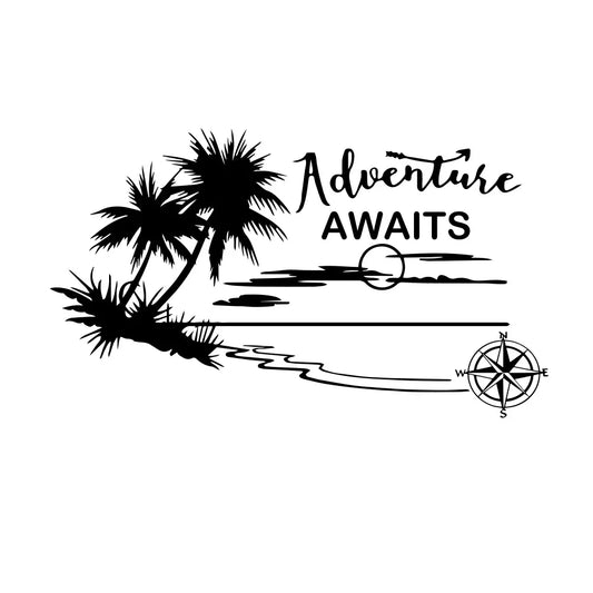 Funny Adventuer for Car Decorative Camper Decal Stickers Auto Body Window Decals To Cover Scratches