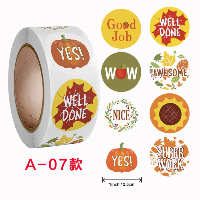 100-500PCS  Children's Stickers New Cartoon Rolling Packaging Stickers Photocard Decor Labels for Kids Package  home made