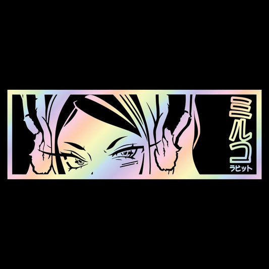 Miruko MHA Anime Car Sticker Laser Vinyl Decal