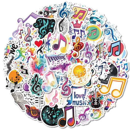 50Pcs Cartoon Graffiti Stickers for Helmet, Wall, DIY Decoration