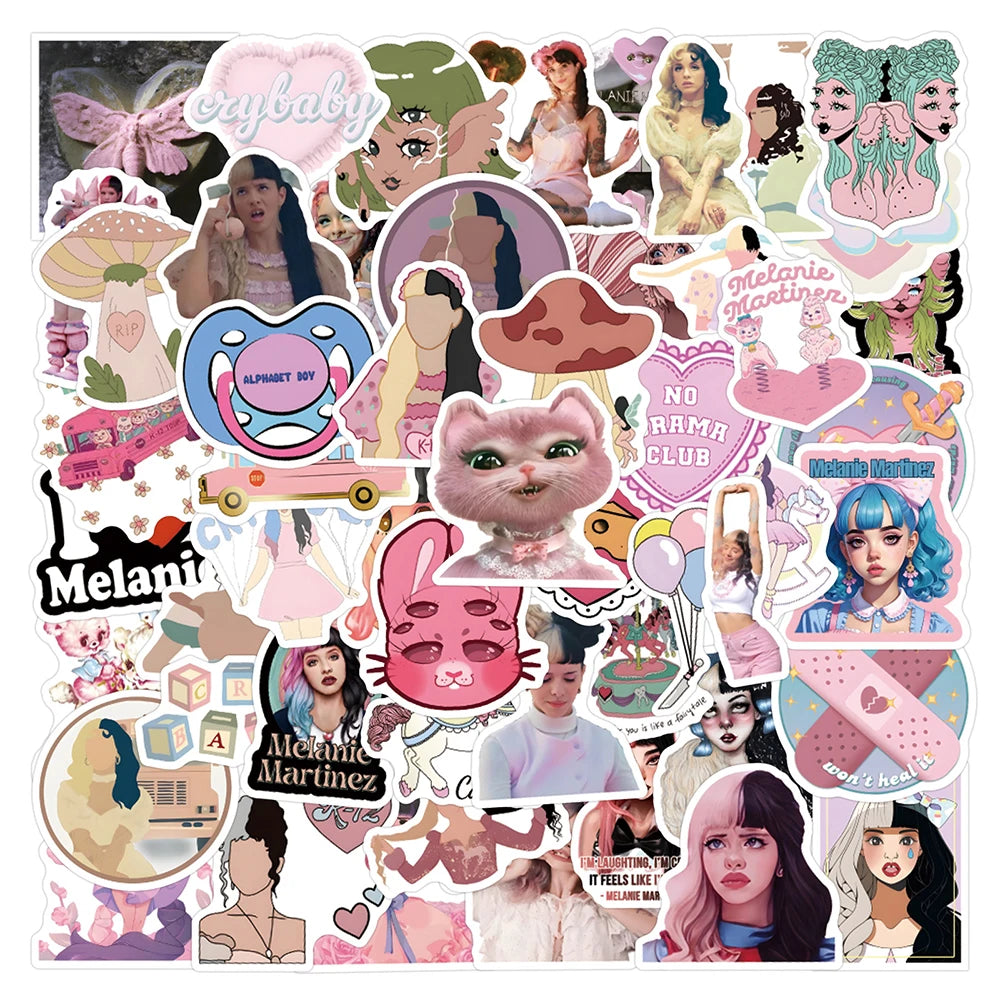 Melanie Martinez Stickers 10/30/60pcs Aesthetic Decals for Laptop Phone Suitcase