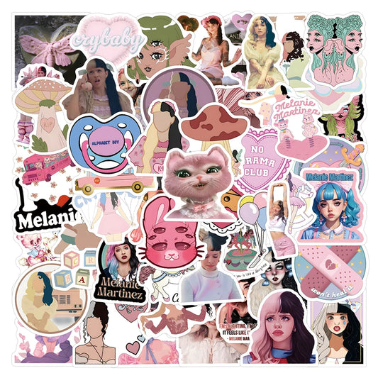 Melanie Martinez Stickers 10/30/60pcs Aesthetic Decals for Laptop Phone Suitcase