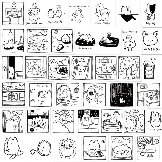 Animal Stickers Pack: Laptop, Luggage, Phone, Car, Kids Gift