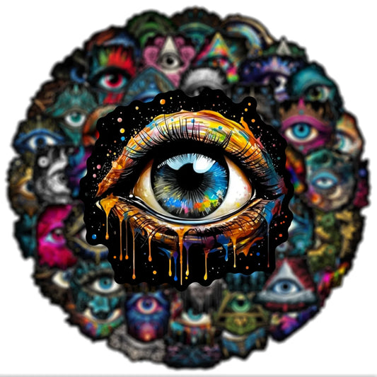 Cool Eyeball Stickers 10/30/50PCS Horror DIY Car Laptop Phone Guitar Skateboard Notebook Bike Toy Gift