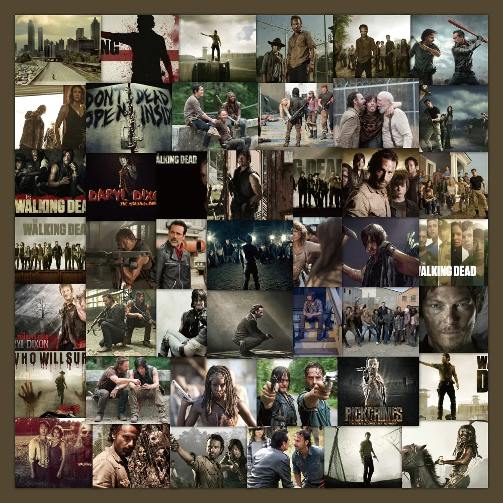 Walking Dead Stickers Set: TV Series Decals for Phone, Laptop, Luggage, Skateboard, Kids