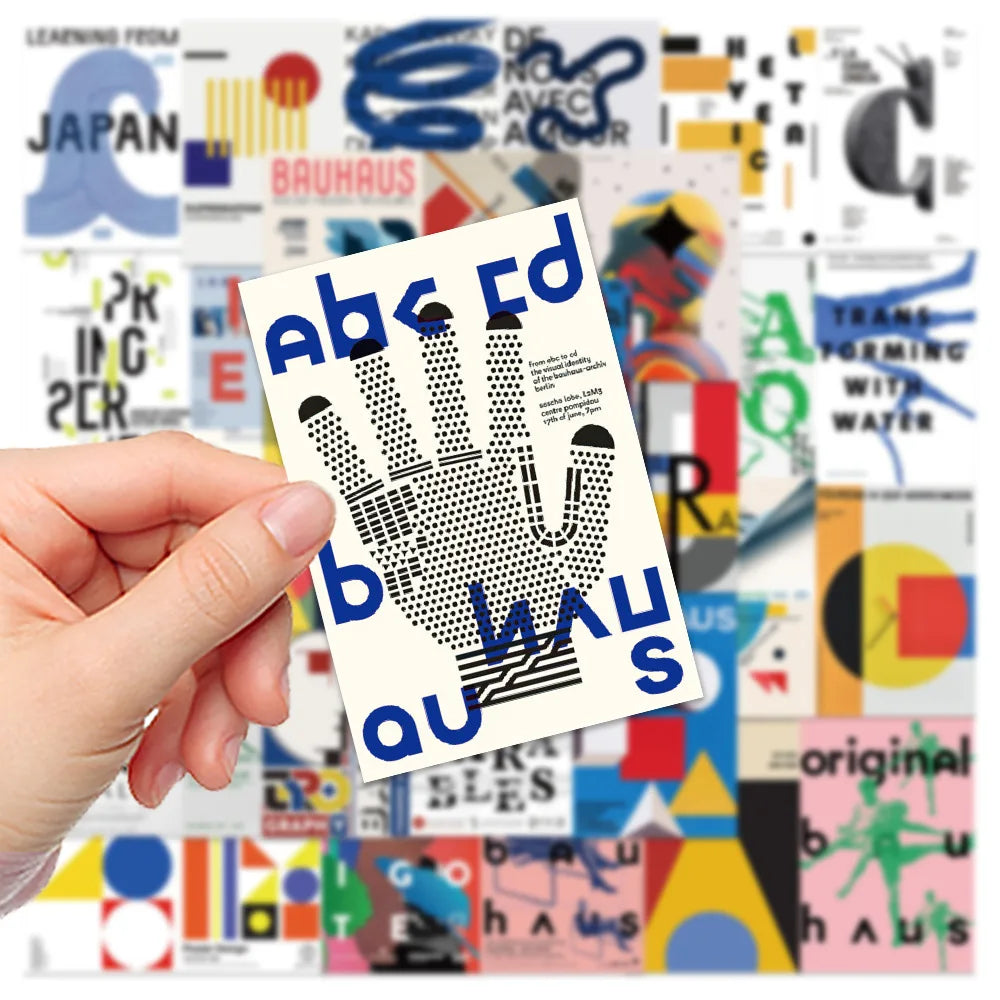 10/20/40PCS Bauhaus Art Sticker Packs