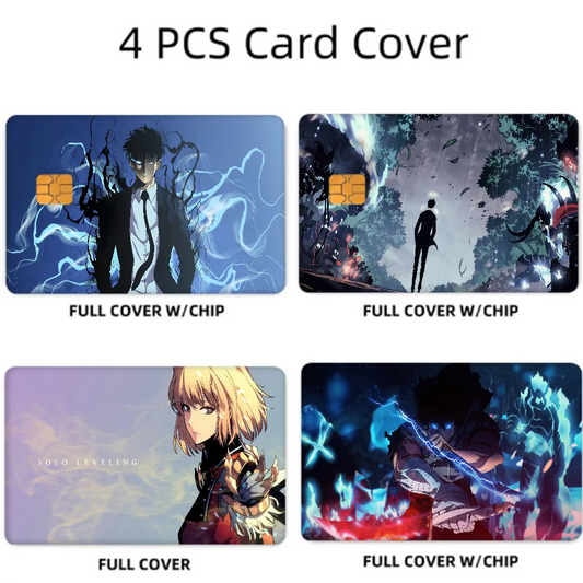 Solo Leveling Card Skin Stickers Set (4 Pcs)