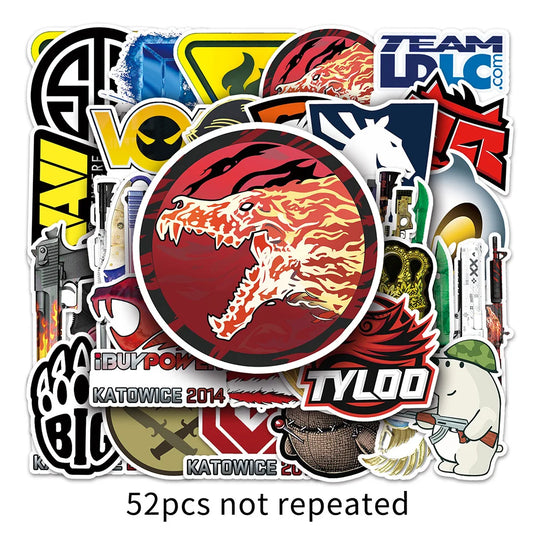 CS GO Cartoon Stickers Pack for Laptop, Luggage, Skateboard, Kids Gift