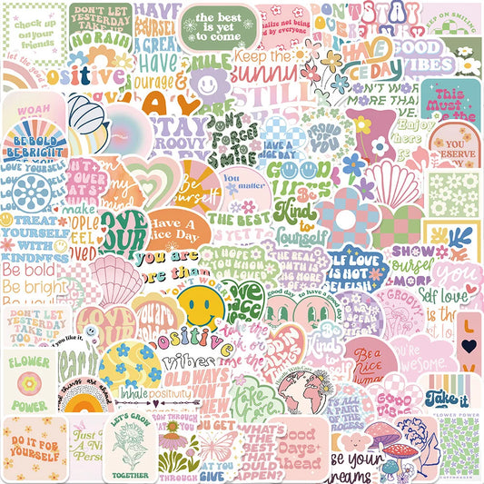 Girls Inspirational Quote Stickers for Notebook, Water Bottle, Laptop, Phone, Skateboard - 10/50/100pcs