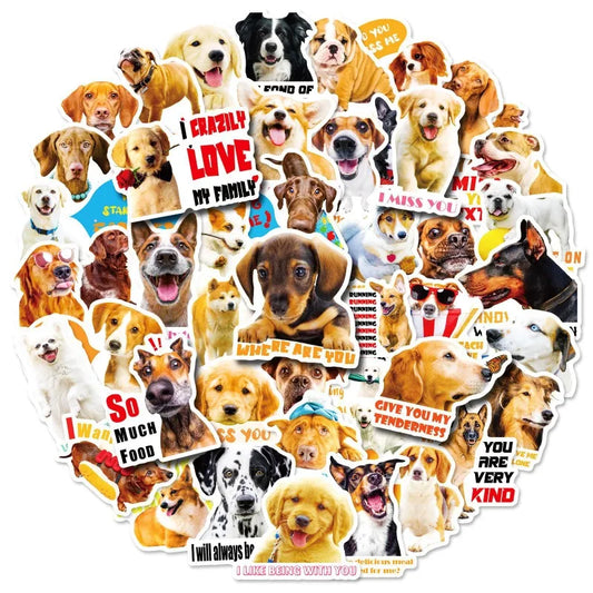 Dog Meme Stickers Pack for Phone Laptop Guitar Helmet Luggage Skateboard Car DIY