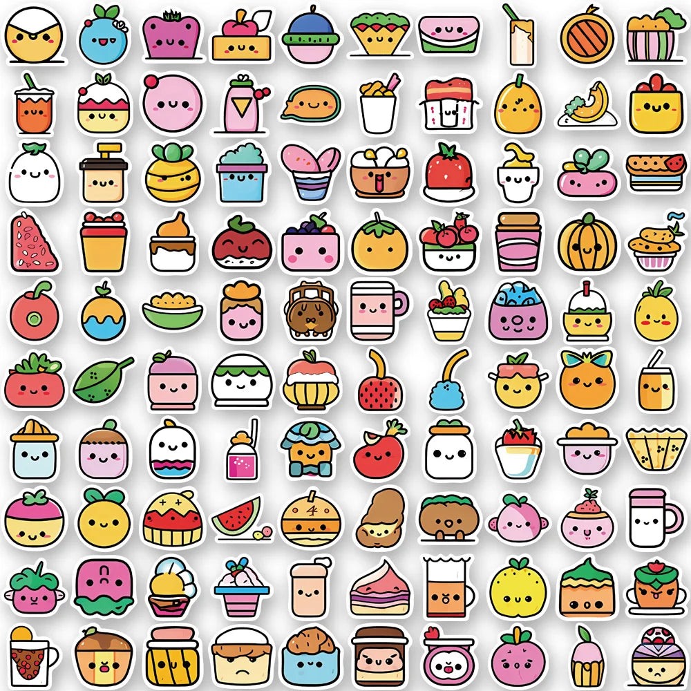 Candy Ice Cream Food Cartoon Sticker Packs