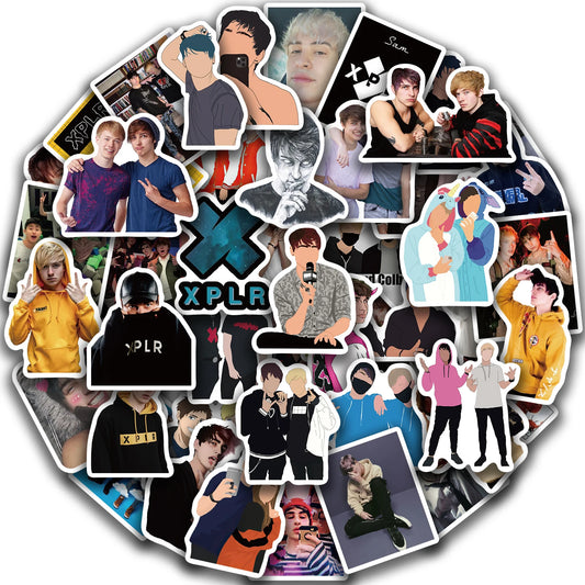 Sam and Colby Graffiti Stickers 50pcs for Laptop & More
