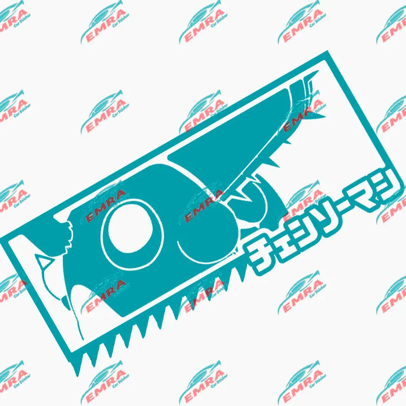 Anime Car Sticker  Exterior Accessories Bodywork Styling Decoration Automobile Parts Cute For Chainsaw Man PVC Vinyl Decal