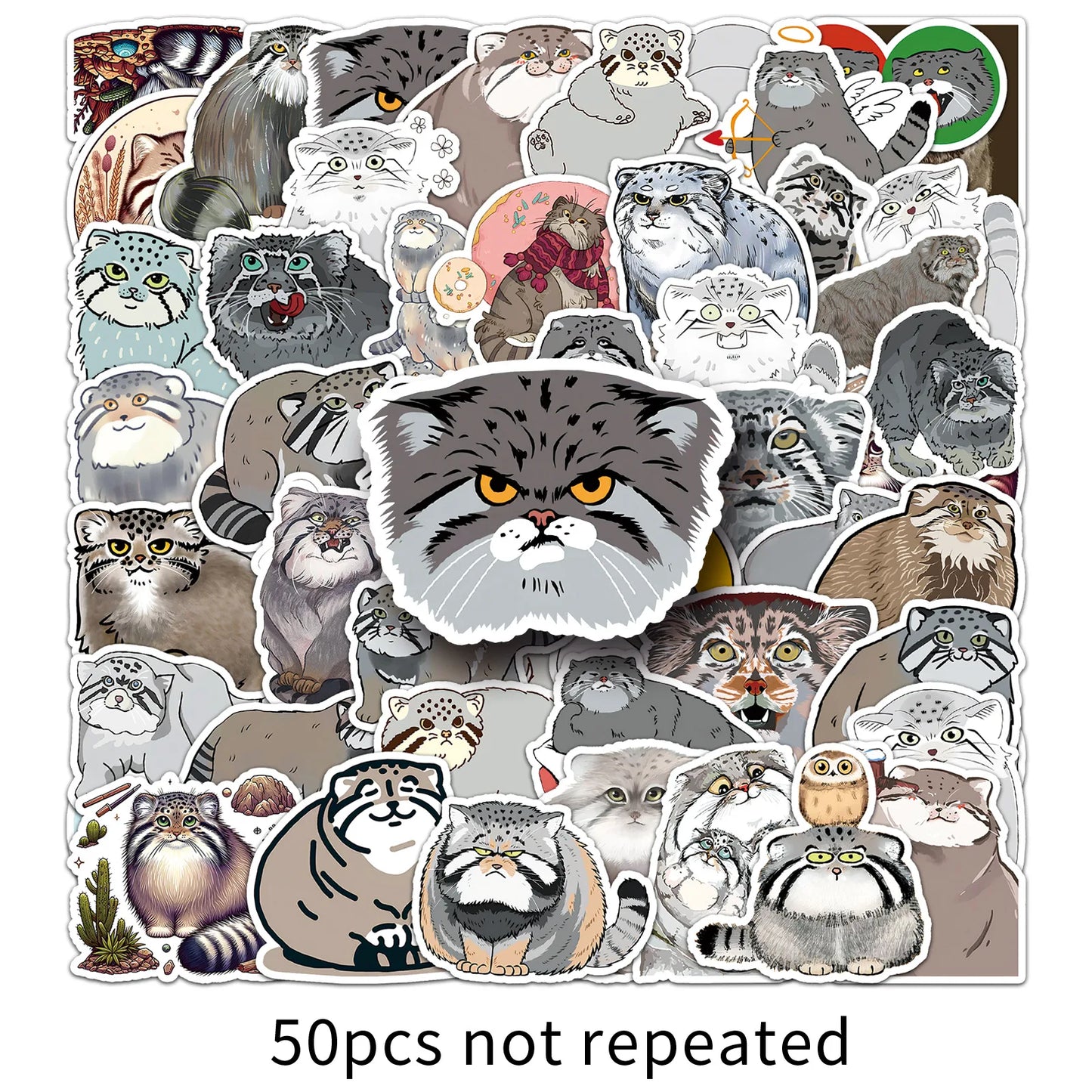 10/30/50PCS Manul Graffiti Stickers Cute Animal Cartoon Sticker Scrapbook Luggage Laptop Guitar Car Bike Skateboard Kids Toys、