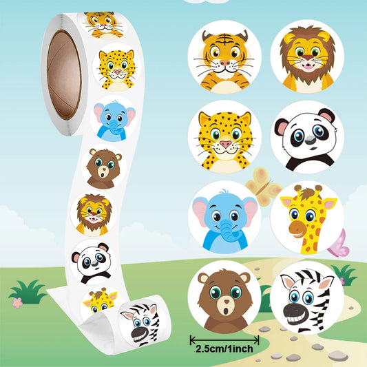 Animal Reward Stickers for Kids & Teachers (100-500pcs)