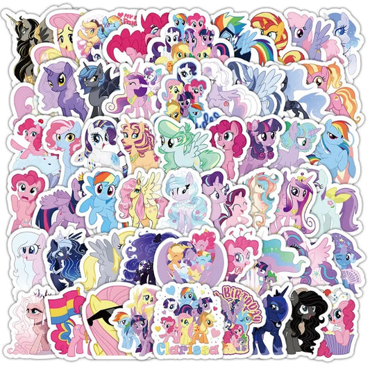 My Little Pony Anime Sticker Pack - 100pcs for Luggage, Phone, Car, Laptop, Scooter, Fridge