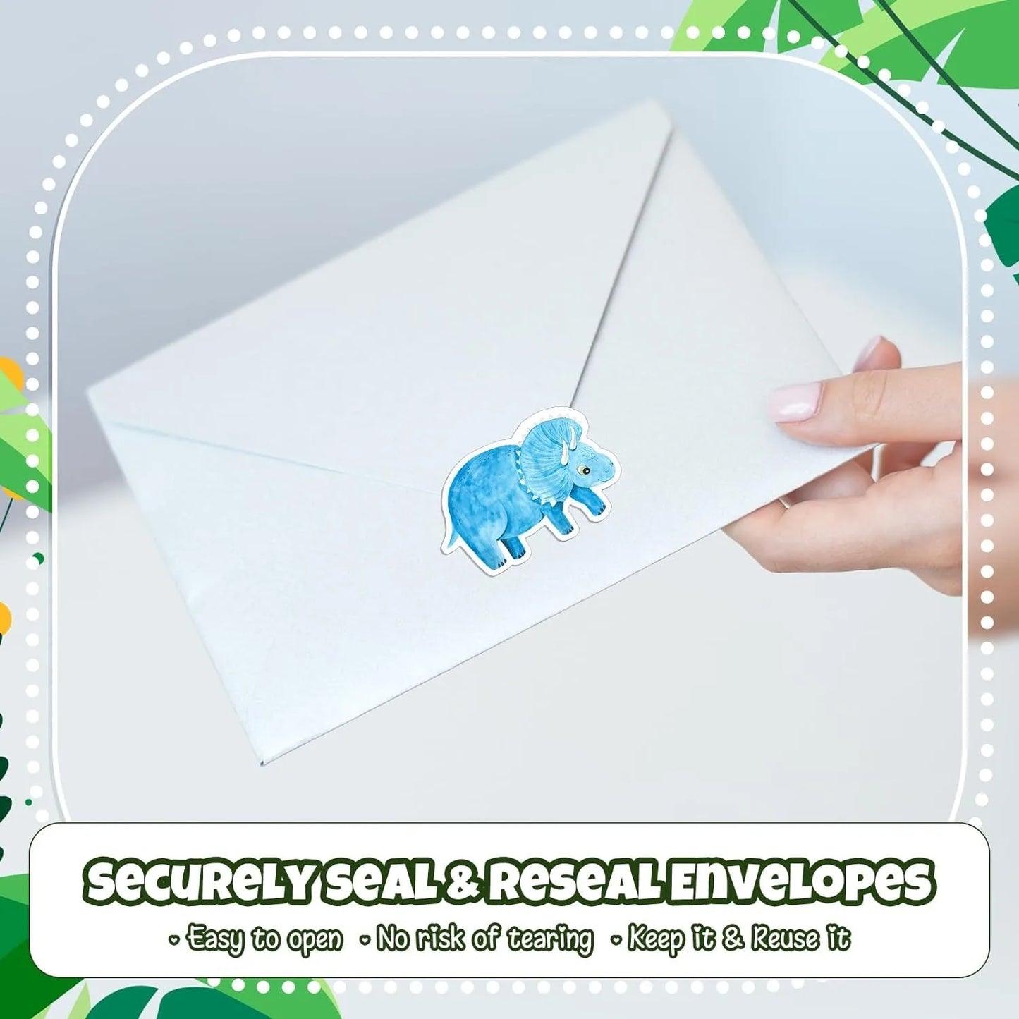 100-500pcs Dinosaur Animal Anomaly Shaped Sticker Decoration Gift Box Sticker Label Reward Stationery Sticker