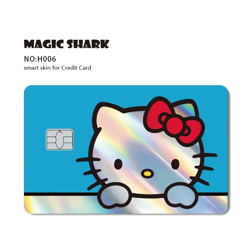 Hello Kitty Kuromi Holographic Card Skin Sticker