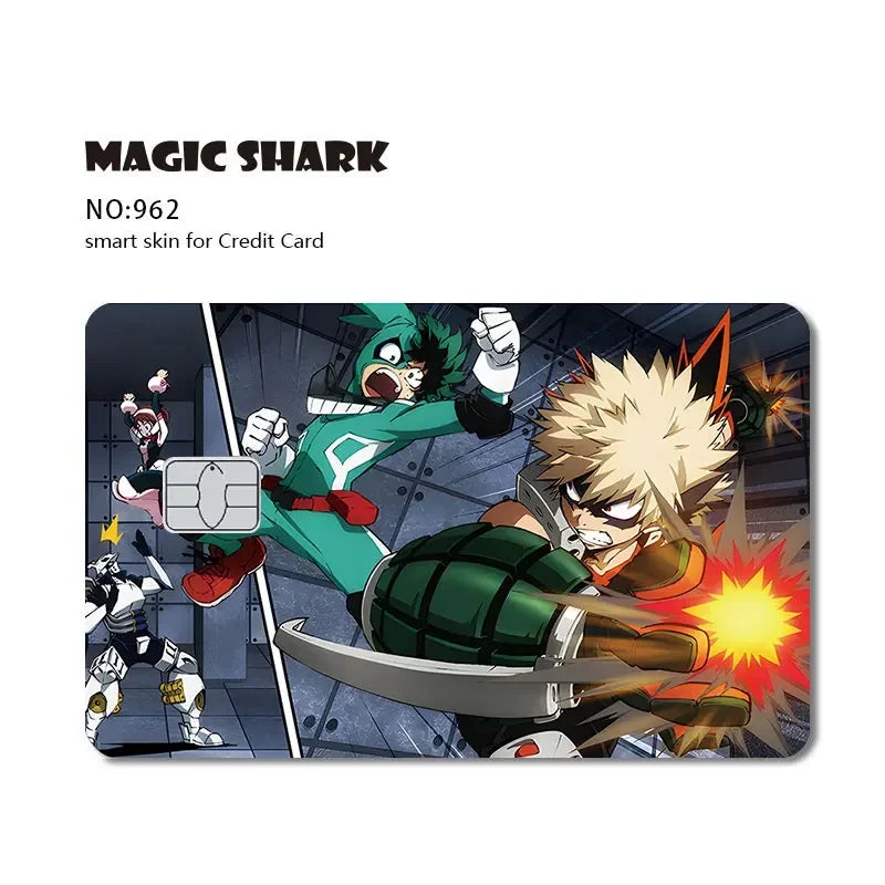 Trump Dog Bitcoin Anime Skull Card Sticker Cover
