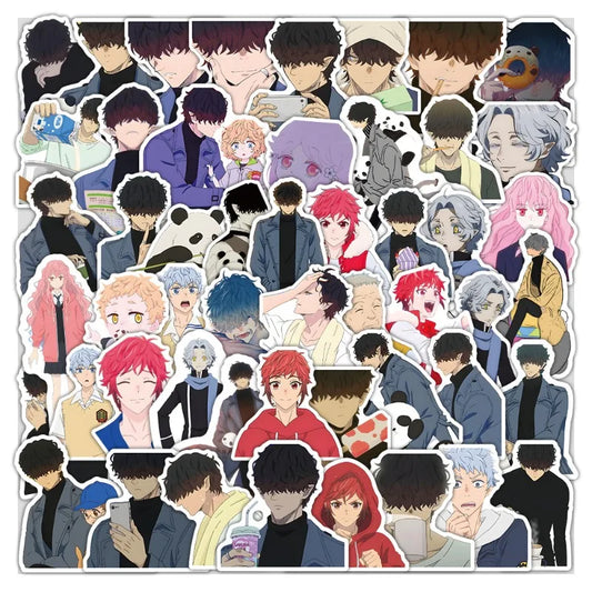 50pcs Villain Cartoon Sticker Pack for Luggage, Water Bottles, Phones, Laptops, Scooters, Refrigerators