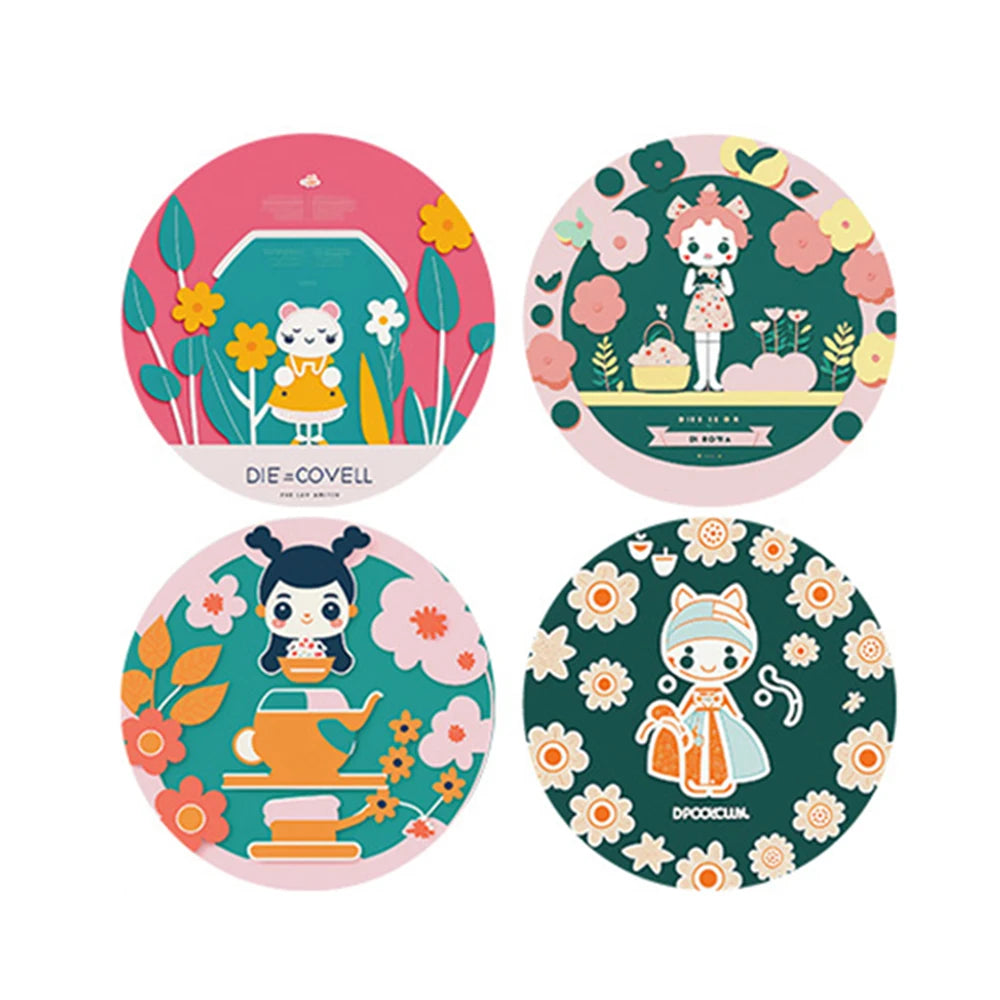 100-500pcs Cute Reward Sticker 1inch Cartoon Animal Stickers For Kids Gift Decor Envelope Sealing Labels Stationery Stickers