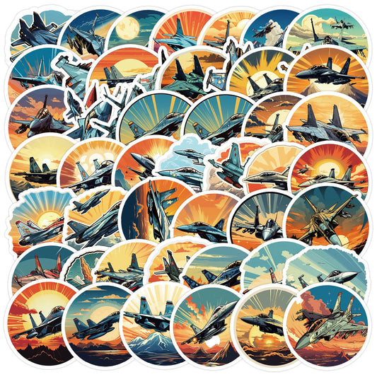 50Pcs Cartoon Fighter Series Graffiti Stickers for Helmet, Wall, DIY Decor