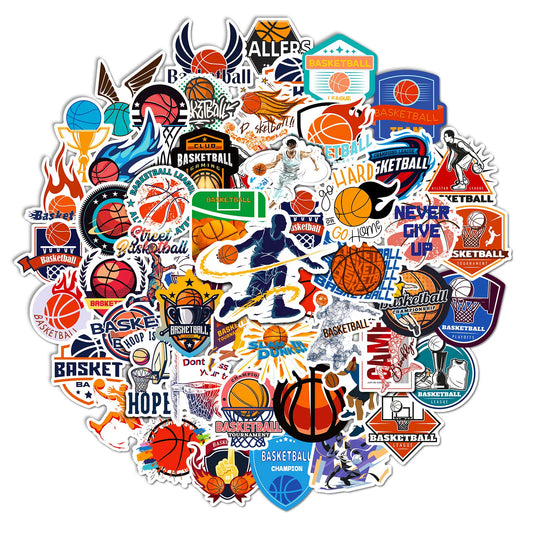 Graffiti Basketball Stickers Decals for Phone, Helmet, Laptop, Skateboard