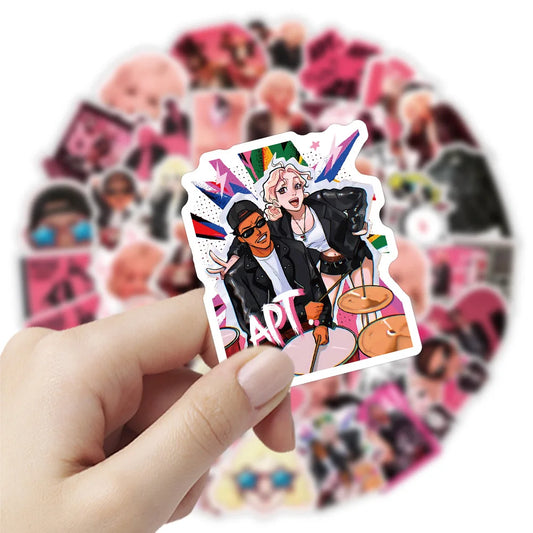 Bruno Mars Rosé Stickers 10/30/50PCS DIY Scrapbook Laptop Guitar Car Bike Decals Fans Gift