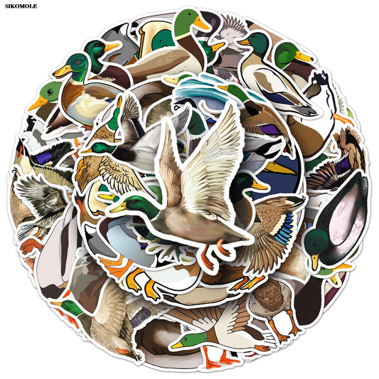 Cartoon Duck Graffiti Stickers for Laptop Luggage DIY Decor