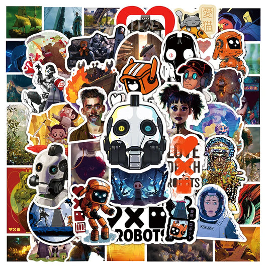 Love Death Robots Stickers: 10/30/50PCS Decals for Laptop, Luggage, Fridge, Motorcycle