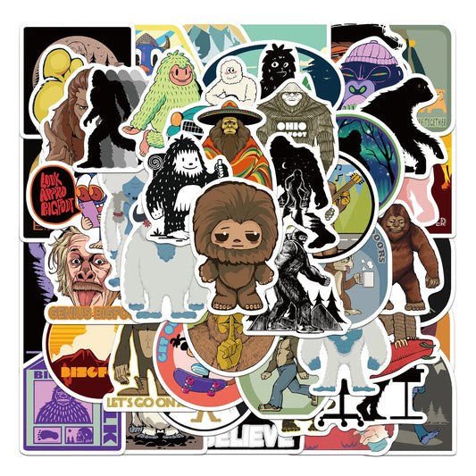 Anthropoid Cartoon Animal Meme Stickers for Luggage Laptop Phone Guitar Car Bike Toy
