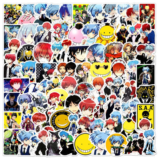Assassination Classroom Cartoon Stickers for Luggage, Laptop, Phone, Guitar, Car, Bike, Skateboard - 10/30/50PCS