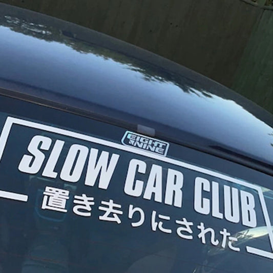 Slow Car Club JDM Waterproof Vinyl Windshield Sticker