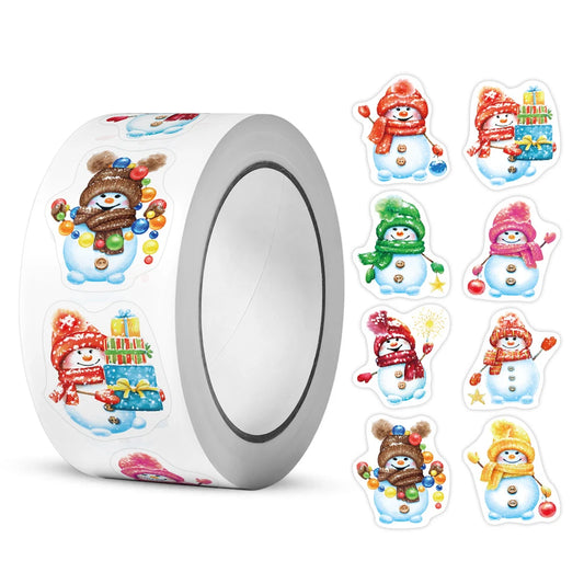 Christmas Seal Stickers: DIY Gift & Baking Labels 100-500pcs