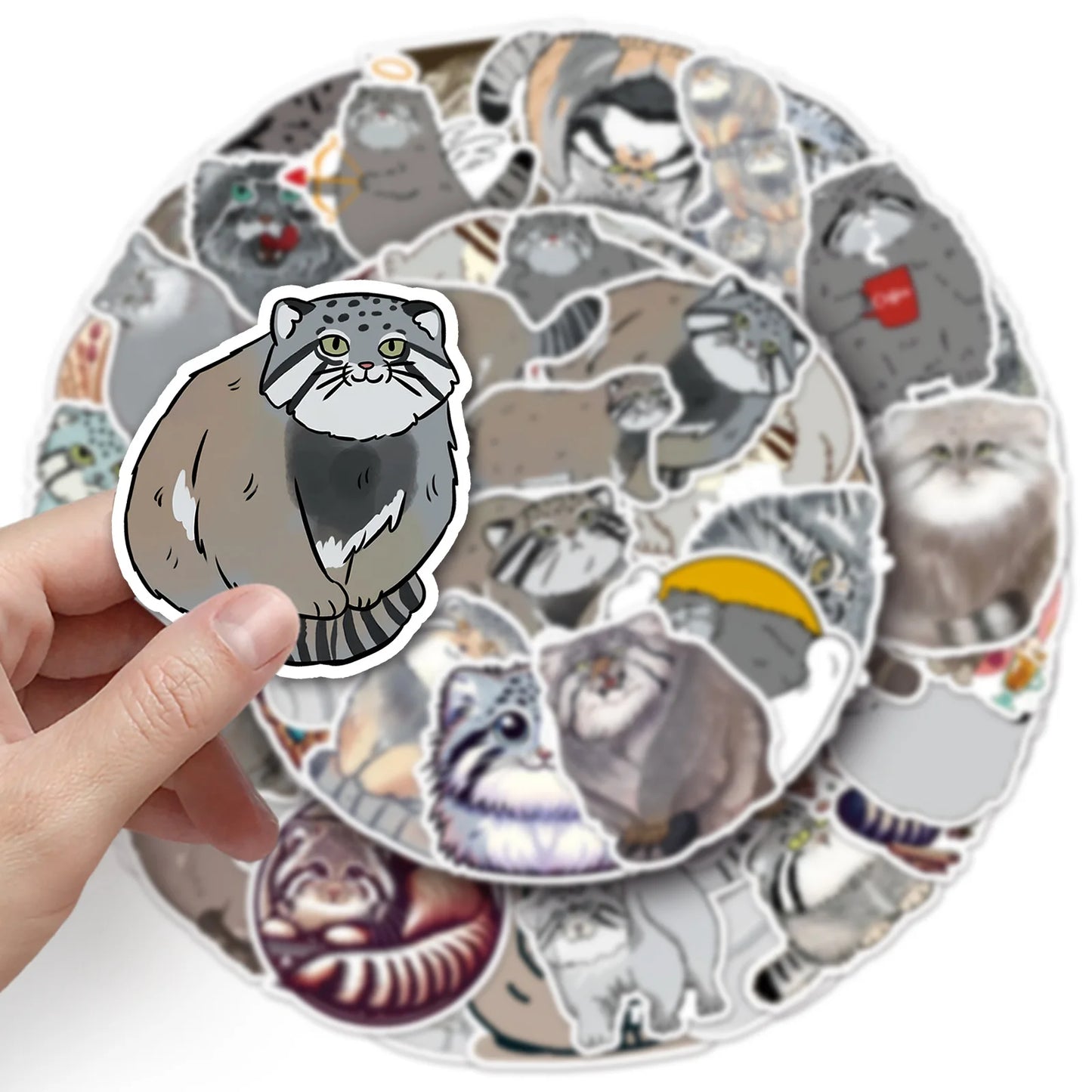 10/30/50PCS Manul Graffiti Stickers Cute Animal Cartoon Sticker Scrapbook Luggage Laptop Guitar Car Bike Skateboard Kids Toys、