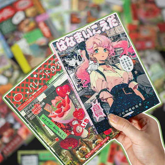 Mr.Paper 3Style 45Pcs/bag cut film sticker book for DIY handbook phone case photo frame album scrapbook hang tag card decoration